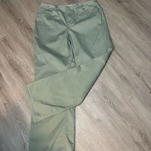 Talbots Vintage Womens Sage Green Chinos Size 10